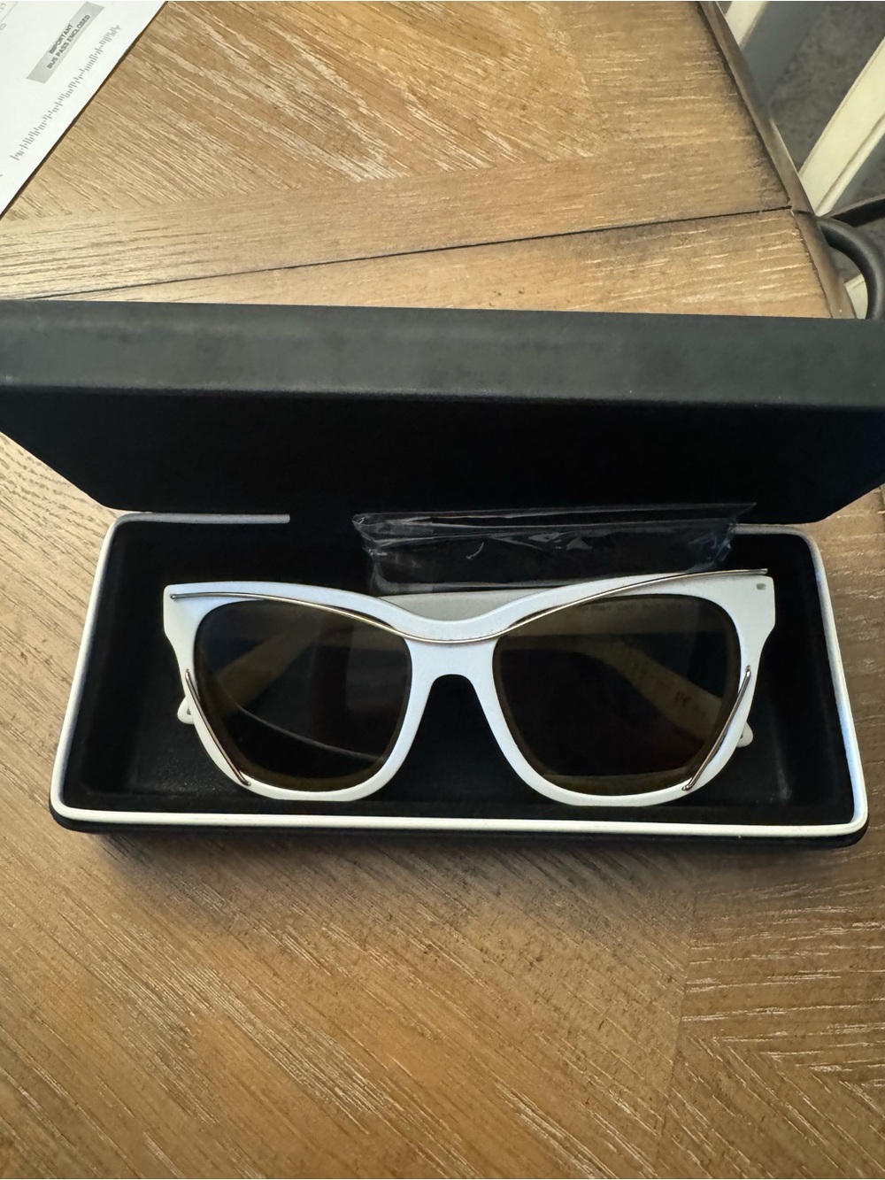 Givenchy White Men’s Sunglasses with Dark Lenses